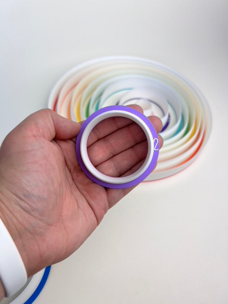 Rainbow Circle Clay Cutter Set