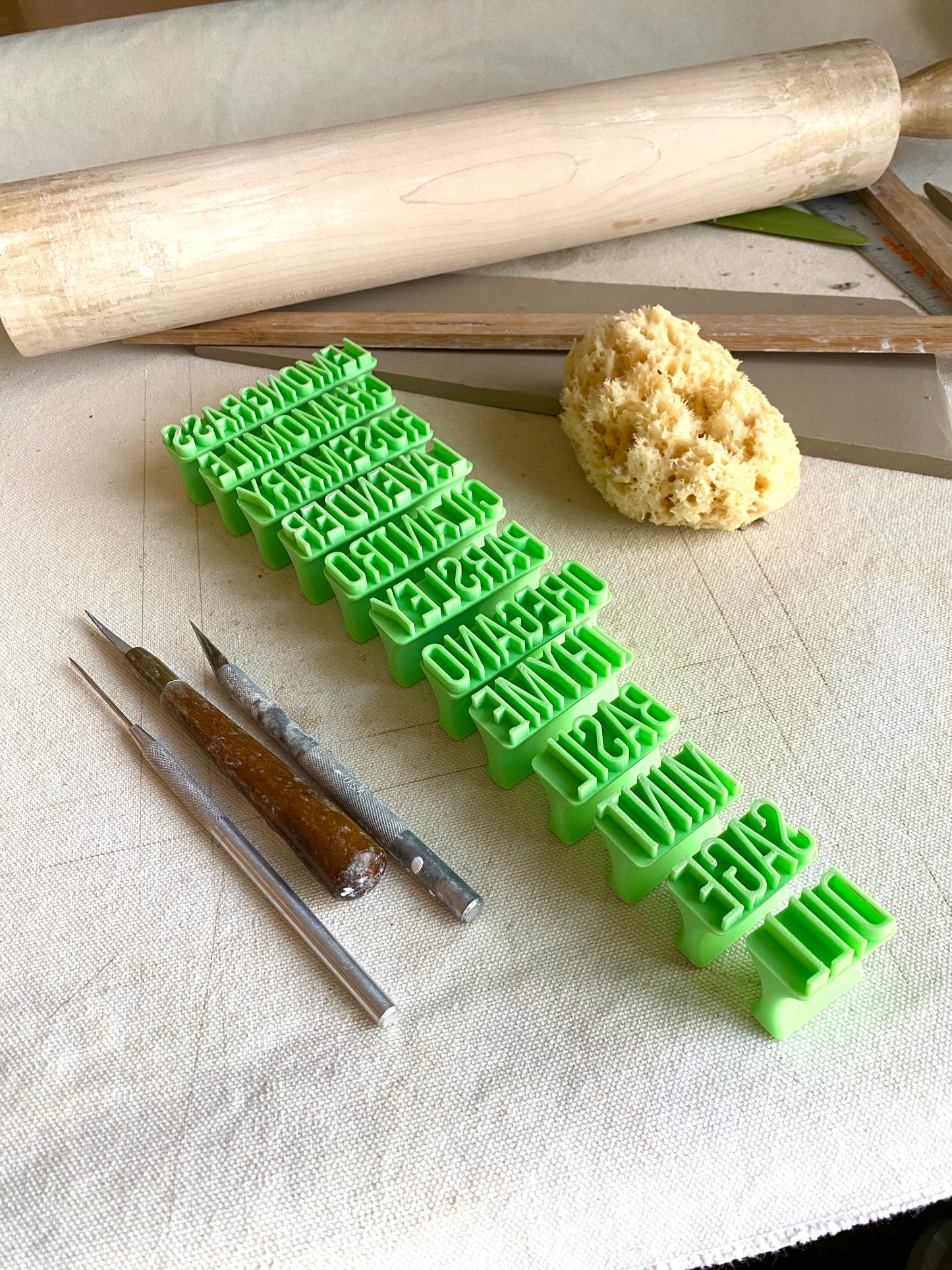 12 Common Herb Stamp Set